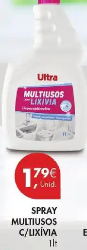 Pingo Doce Ultra spray multiusos c/lixívia promoção