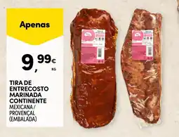 Continente Tira de entrecosto marinada continente promoção