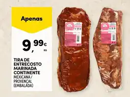 Continente Tira de entrecosto marinada continente promoção