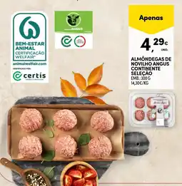 Continente Almôndegas de novilho angus continente seleçao promoção