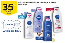 Continente Nos cremes de corpo da marca nivea promoção