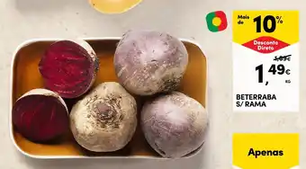 Continente Beterraba s/ rama promoção