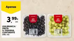 Continente Uva branca/preta s/grainha continente promoção