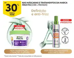Continente máscaras e tratamentos da marca fructis core premium promoção