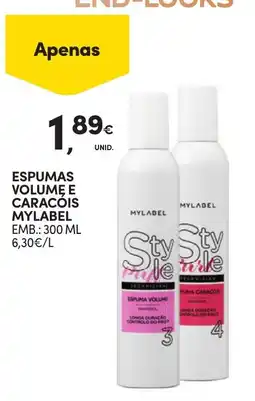 Continente Espumas volume e caracóis mylabel promoção