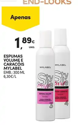 Continente espumas volume e caracóis mylabel promoção