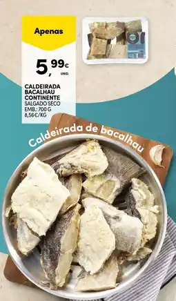 Continente Caldeirada de bacalhau promoção