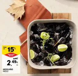 Continente Mexilhão fresco promoção