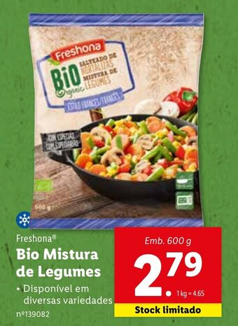 Lidl Freshona Bio Mistura de Legumes 600g promoção