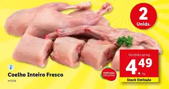 Lidl Coelho Inteiro Fresco 2 Unids. promoção
