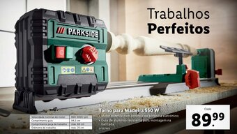 Lidl Parkside Torno para Madeira 550W promoção