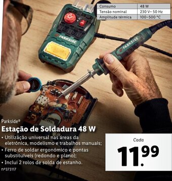 Lidl Parkside Estação de Soldadura 48w promoção