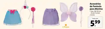 Lidl Acessórios de Fantasia para Menina promoção