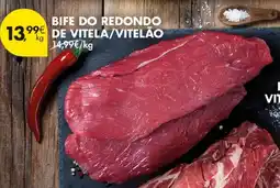 Pingo Doce Bife do redondo de vitela/vitelão promoção