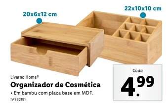Livarno Home Organizador de Cosmética 20x6x12/22x10x10cm