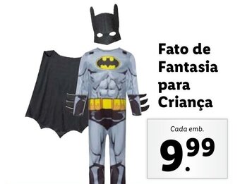 Lidl Fato de Fantasia para Criança promoção