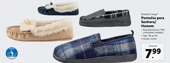 Lidl Esmara/Livergy Pantufas para Senhora/Homem 36 ao 45 promoção