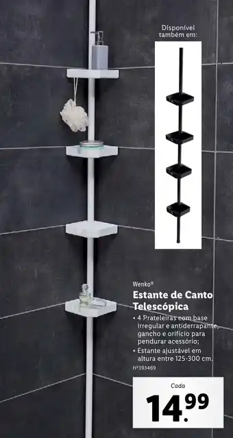 Lidl Wenko Estante de Canto Telescópica 125-300cm promoção