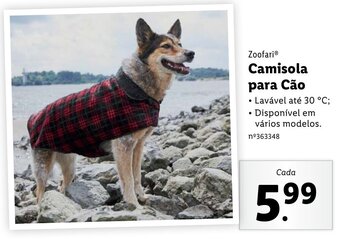 Lidl Zoofari Camisola para Cão promoção