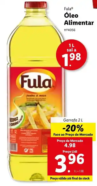 Lidl Fula Óleo Alimentar 2L promoção