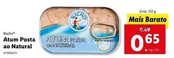 Lidl Nacho Atum Posta ao Natural 110g promoção
