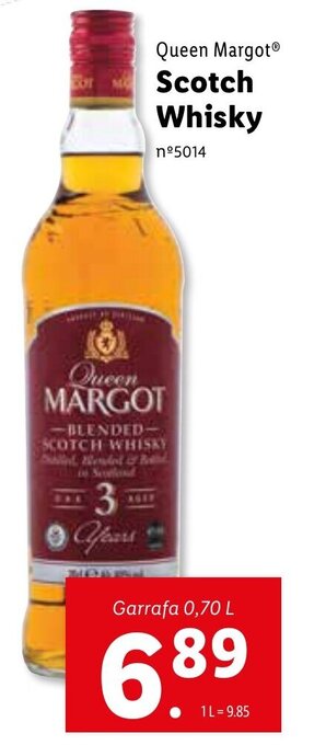 Lidl Queen Margot Scotch Whisky 0,70L promoção