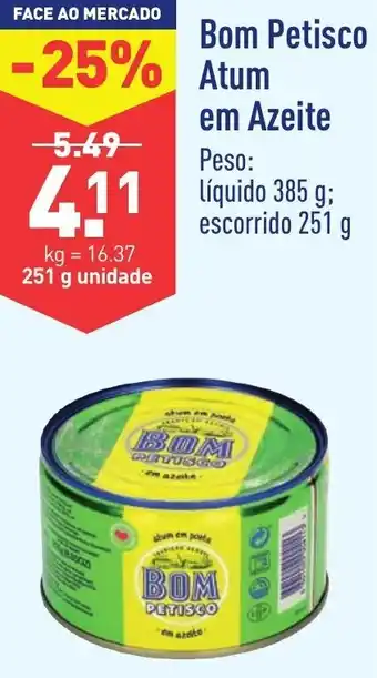 ALDI Bom Petisco Atum em Azeite 251g promoção