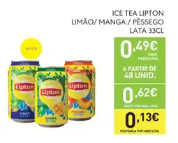 Recheio ice tea lipton limão/ manga/ pêssego promoção