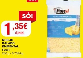 Intermarché Queijo Ralado Emmental PorSi 200g promoção