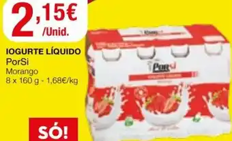 Intermarché Iogurte Líquido PorSi 8 x 160g promoção