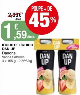 Intermarché Iogurte Líquido Dan'Up 4x155g promoção