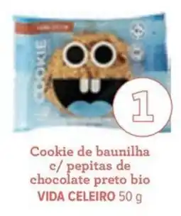 Celeiro Cookie de baunilha c/ pepitas de chocolate preto bio vida celeiro promoção