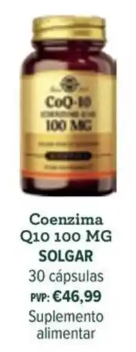 Celeiro Coenzima Q10 100 mg solgar promoção