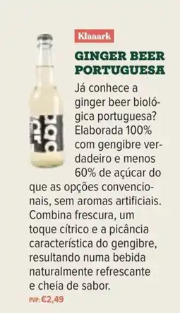 Celeiro Klaaark ginger beer portuguesa promoção