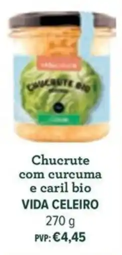 Celeiro Chucrute com curcuma e caril bio vida celeiro promoção