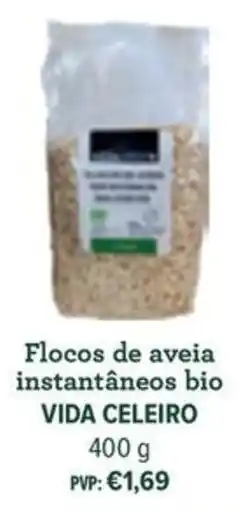 Celeiro Flocos de aveia instantâneos bio vida celeiro promoção