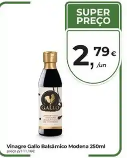 Aqui é fresco Vinagre Gallo Balsâmico Modena promoção