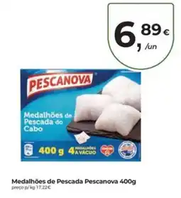 Aqui é fresco Medalhões de Pescada Pescanova promoção