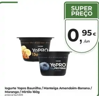 Iogurte Yopro Baunilha / Manteiga Amendoim-Banana / Morango / Mirtilo