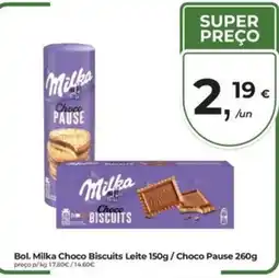 Aqui é fresco Milka Choco Biscuits promoção