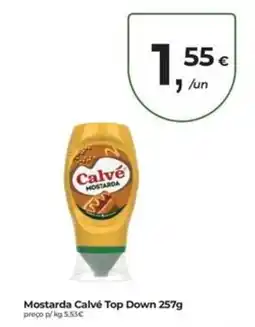 Aqui é fresco Mostarda Calvé Top Down promoção