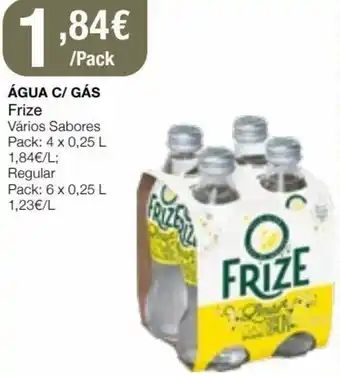 Intermarché Água C/ Gás Frize 4 x 0,25L promoção