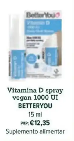 Celeiro Vitamina D spray vegan 1000 ui betteryou promoção