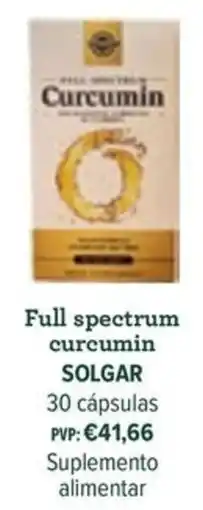 Celeiro Full spectrum curcumin solgar promoção