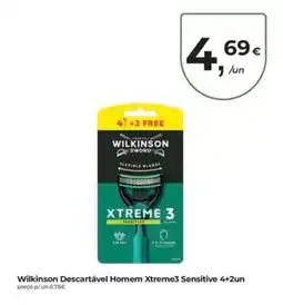 Aqui é fresco Wilkinson descartável homem xtreme3 sensitive promoção