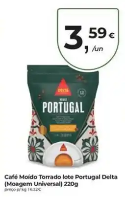 Aqui é fresco Café Moído Torrado lote Portugal Delta promoção