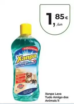 Aqui é fresco Xanpa Lava Tudo Amigo dos Animais promoção