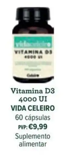 Celeiro Vitamina D3 vida celeiro promoção