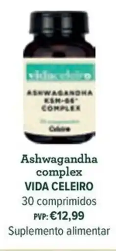 Celeiro Ashwagandha complex VIDA CELEIRO promoção