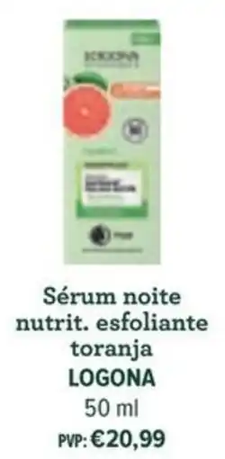 Celeiro Sérum noite nutrit. esfoliante toranja logona promoção
